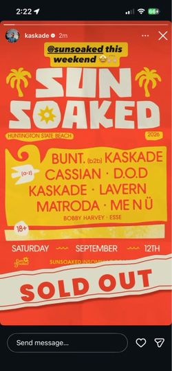 Kaskade SUNSOAKED
