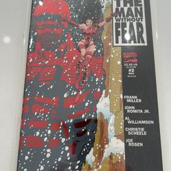 Daredevil the Man Without Fear #2, Frank Miller, John Romita Jr, Red Foil, NM