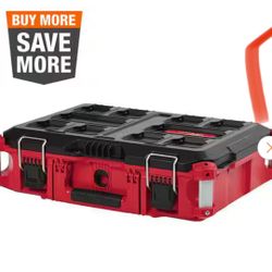 PACKOUT 22 in. Medium Red Tool Box with 75 lbs. Weight Capacity 