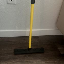 FURemover Original Pet Hair Rubber Broom with Squeegee, with 58" Telescopic Handle for Carpet, Tile and Hardwood