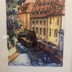 Praha 96 Water Color Print