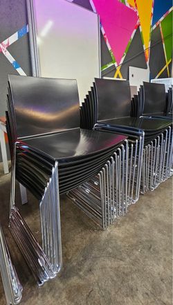 Black Stackable Chairs