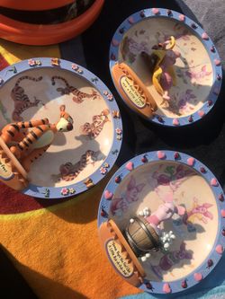 Disney Bradford Exchange wall plates with box and certificates