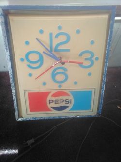 Vintage Pepsi Clock