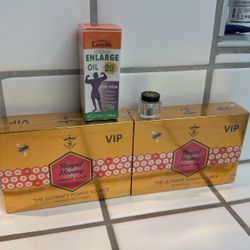 Special Package Deal / Paquete Especial / 2 VIP Honeys , 1 Super Energy Pill V8, 1 Oil Energy Enlarge Oil 