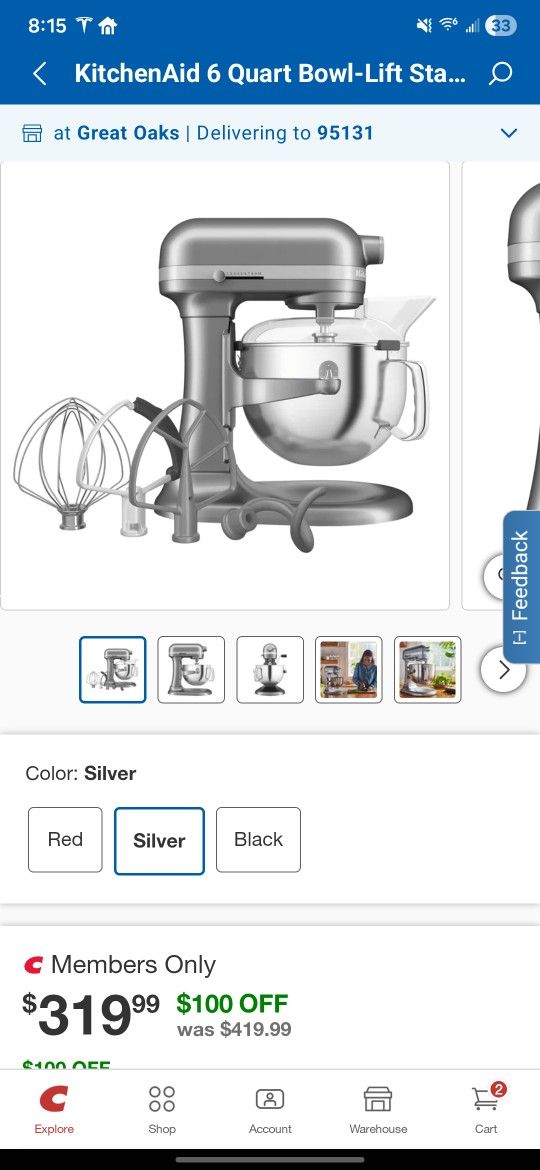 Like New KitchenAid Mixer FIRM PRICE