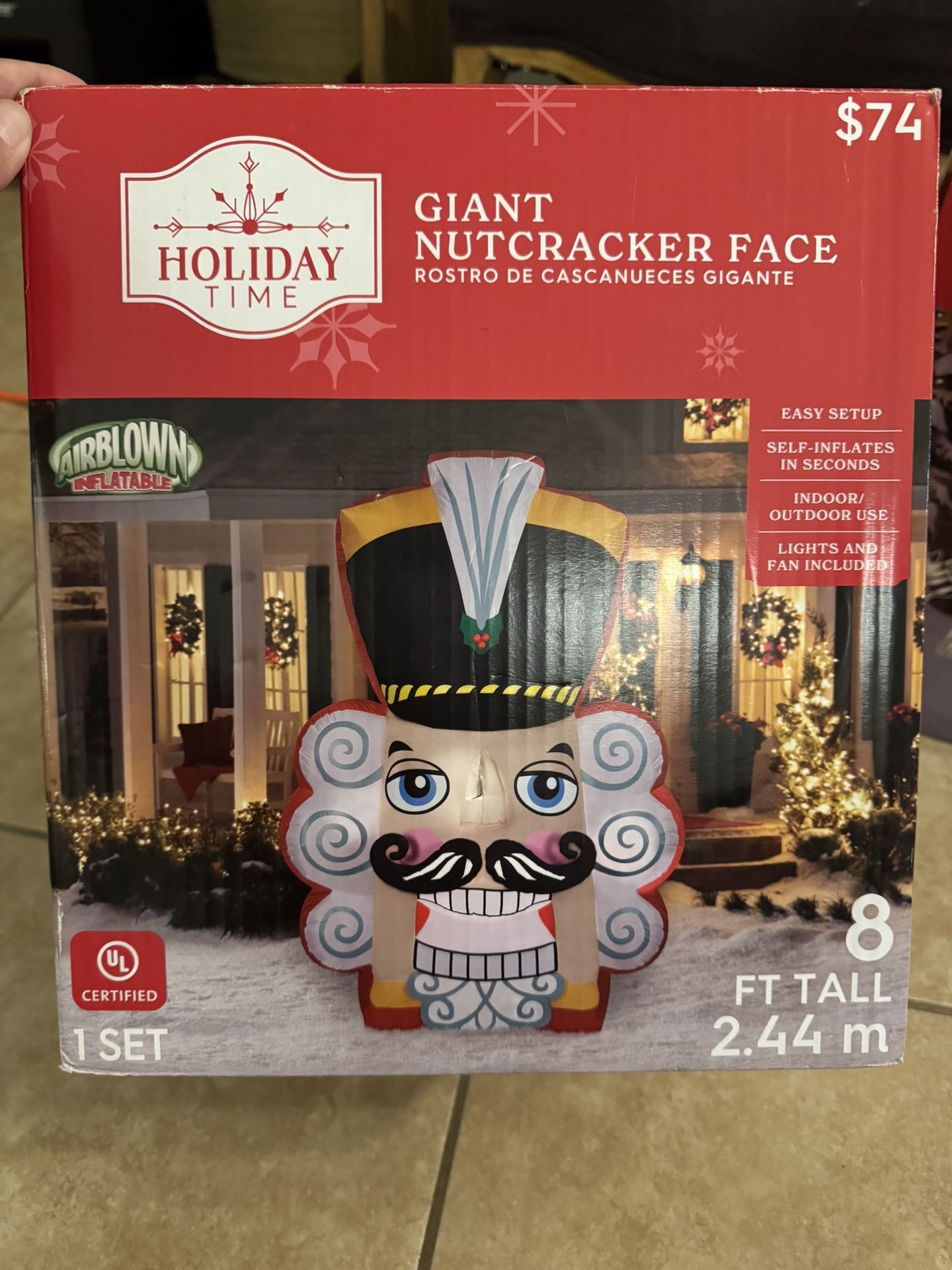 Holiday Time Inflatable 8ft Nutcracker *NEW*