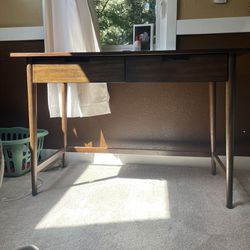 Wood Desk With Chair 