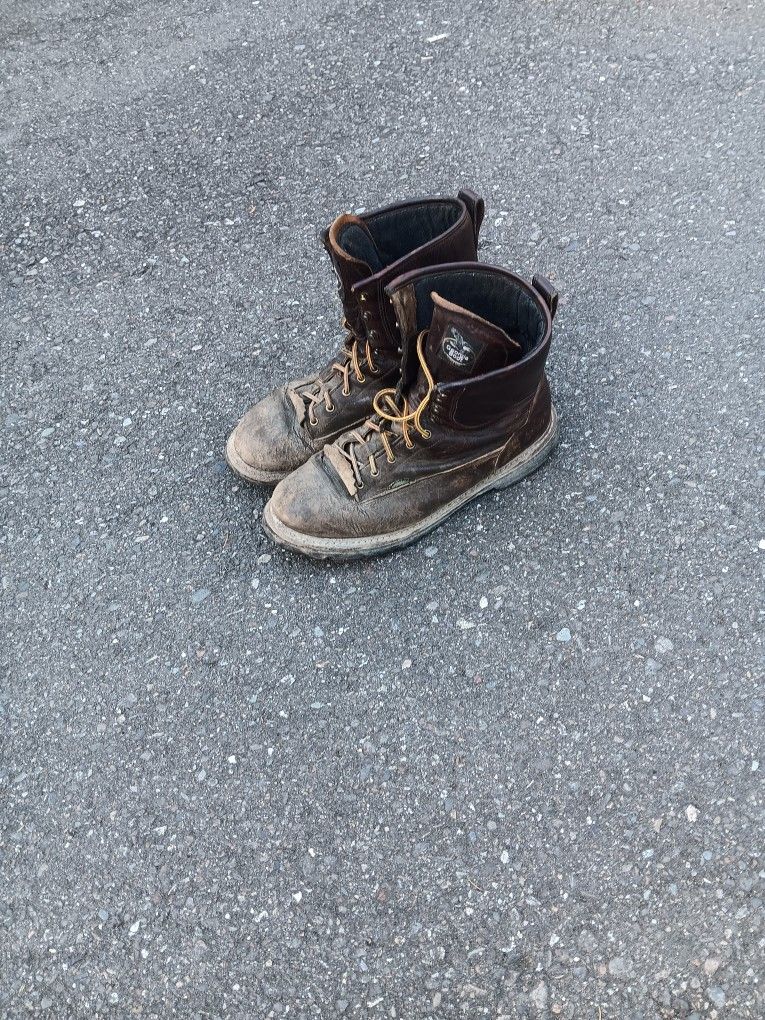 Georgia brown leather work boots size 13M