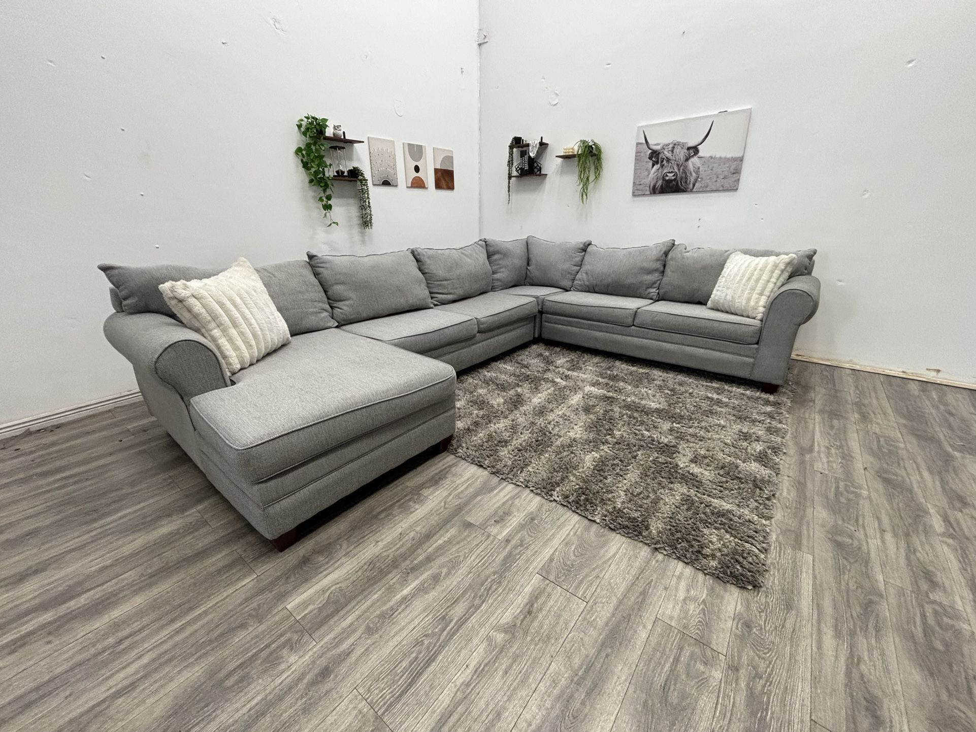 Gray Sectional Couch - Free Delivery 