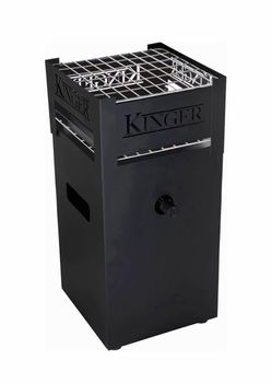 Kinger Home 11-inch Outdoor Portable Fire Pit Grill and Stove for Patio, Camping and Travel, 52,000 BTU CSA Certified, Coated Steel Frame, Black