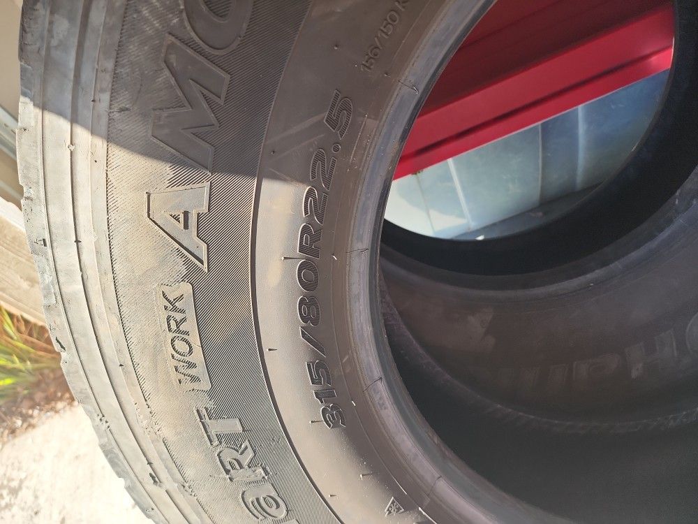 1 Set Of Steer Tires Hankook