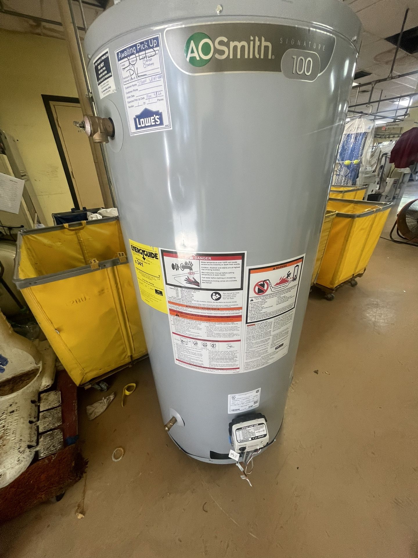 AO Smith 75 Gallon Gas Water Heater New