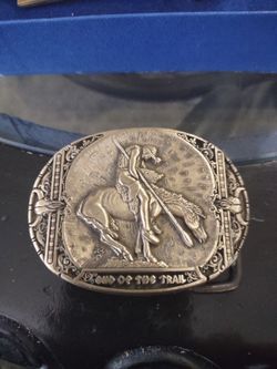 Brass belt buckle