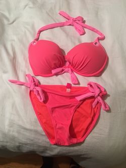 Hot pink bikini