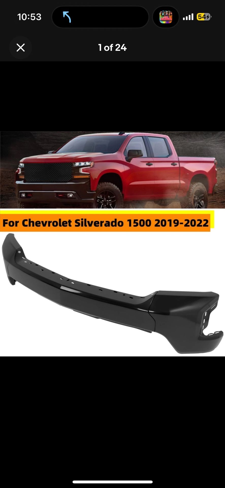 2020 Silverado Bumper 