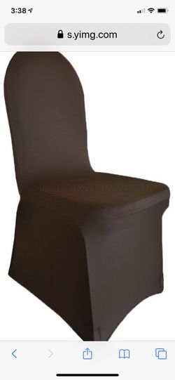 Brown Spandex chair covers