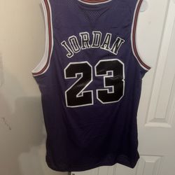 NBA Michael Jordan Bulls jersey in purple & blue size xl