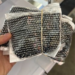 Face Mask with Rhinestones 