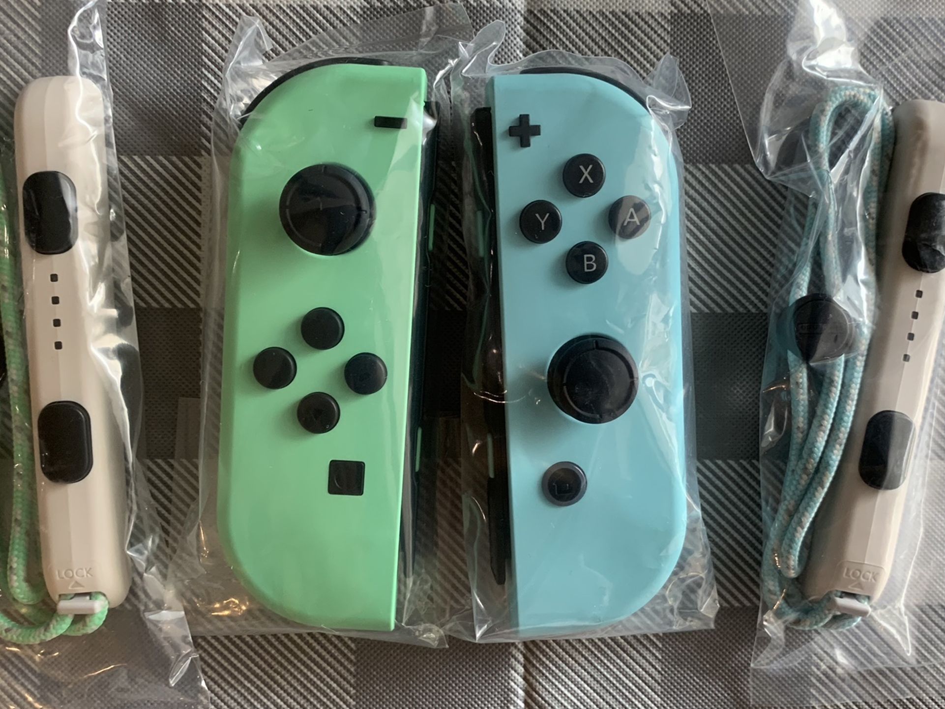 New And Unsed authentic Animal Crossing Edition Nintendo Switch Joycons Joy Con Left + Right Controllers