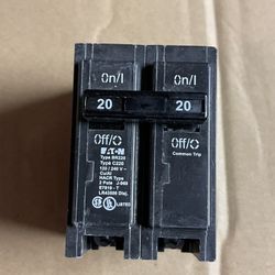 Eaton BR220 2 Pole Circuit Breaker