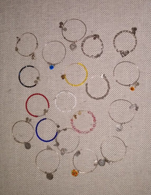 19 Alex and Ani bracelets