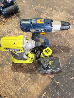 Ryobi hammer drill and 3/8 drill