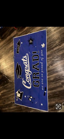 Graduation banner and decor