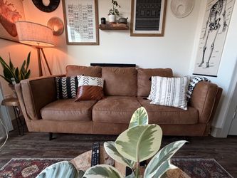 Brown 3-Seat Sofa – $425 OBO