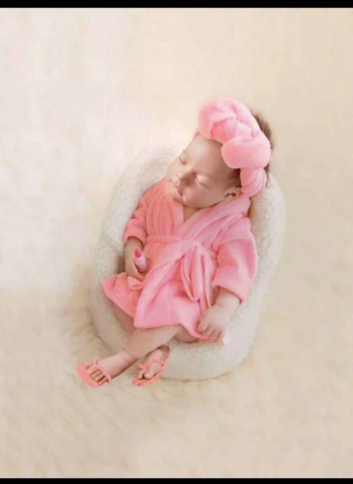 Pink Newborn Outfit/Sandal Booties
