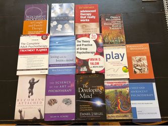 Lot of 14 Psychology Therapy Books Attachment Development Play Object Relations Ego State