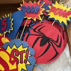 Superhero Party Decoration/center Pieces 