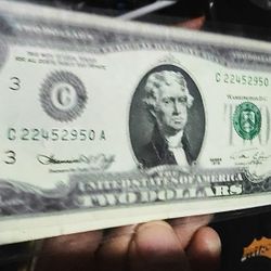 Billete De 2 Dólares Antiguo