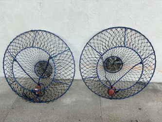 Two 36” Lobster Hoop Nets (light)