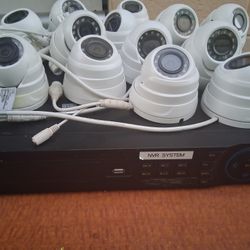 NVR and 13 IP Cameras. All Operational. 