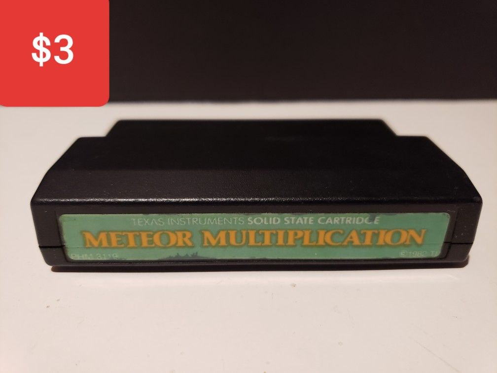 Texas instruments Computer Game Meteor Multiplication