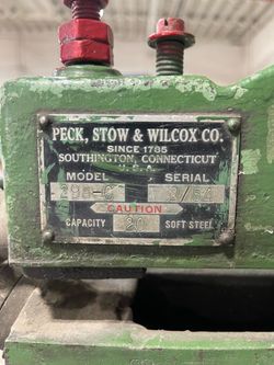 Pexto Model 298-C Throatless Sheet Metal Shear