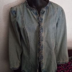 Dana Buchman Denim  jean Jacket