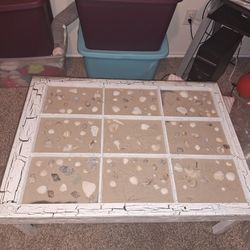 Crackle Beach Themed Coffee Table 