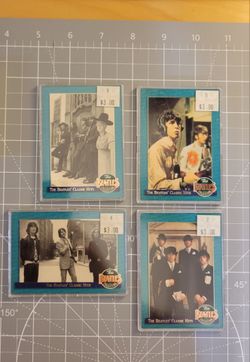 1993 Beatles Classic Hits Trading Card Lot – 4 Cards