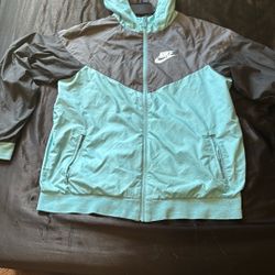 Nike Windbreaker Baby Blue Grey And Black 
