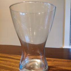 Glass Vase  Clear 7.5"