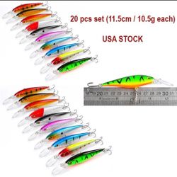 Fishing Lures Wobbler 20 Pcs Lot