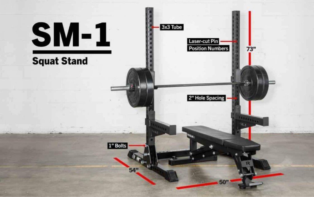 Rogue Sm-1 Monster Squat Stand With Monster Safety Arms