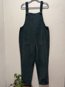 Cottagecore Forest Green Overalls