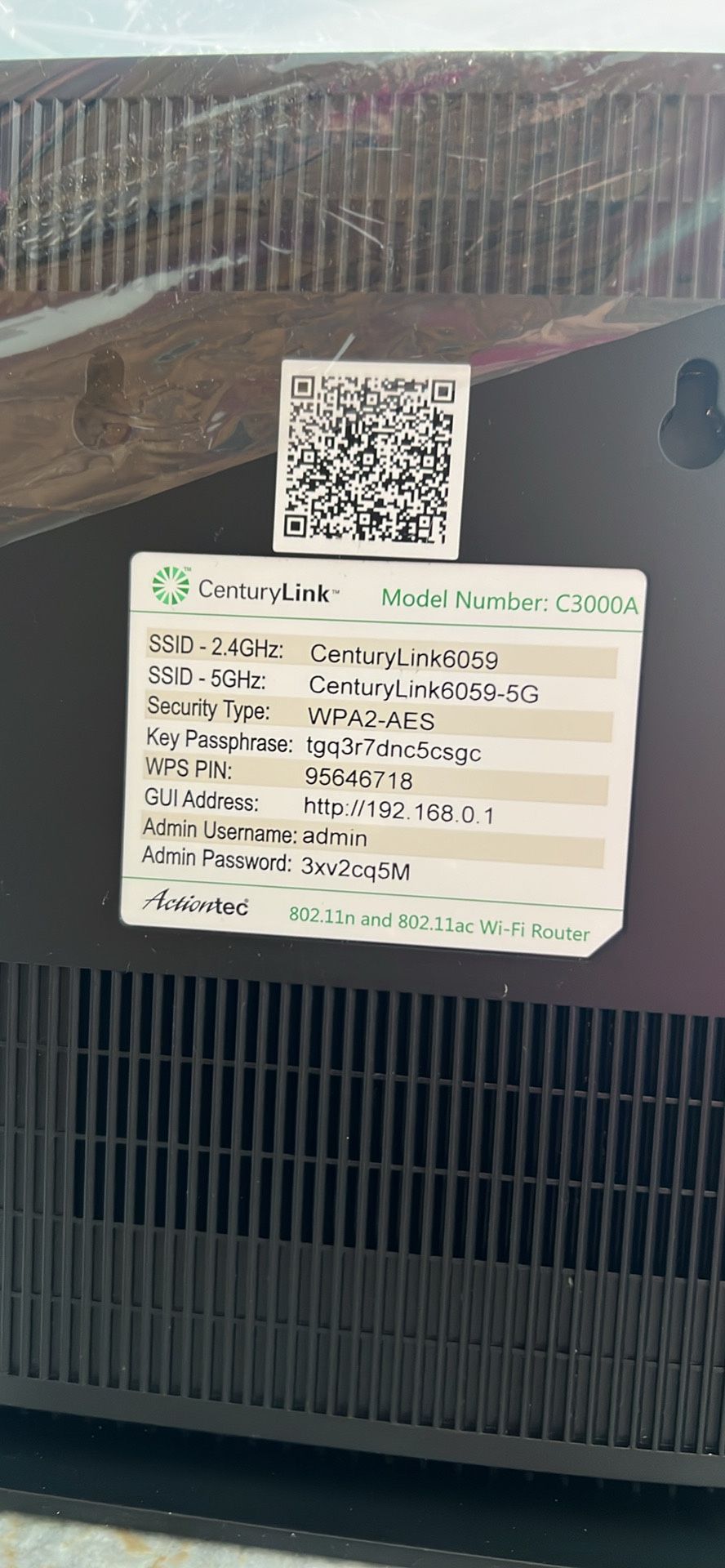 Centurylink C3000A Modem