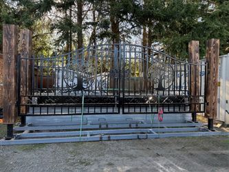 Custom Solid Wood Front Gate | Handmade Heavy Duty Wooden Entry Gate for Farm & Villa