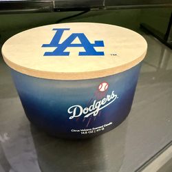 Dodgers candle