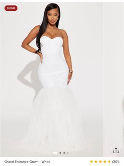 Grand Entrance White Mermaid Gown