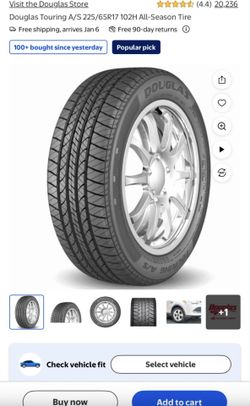 Douglas Touring A/S 225/65R17 102H All-Season Tire